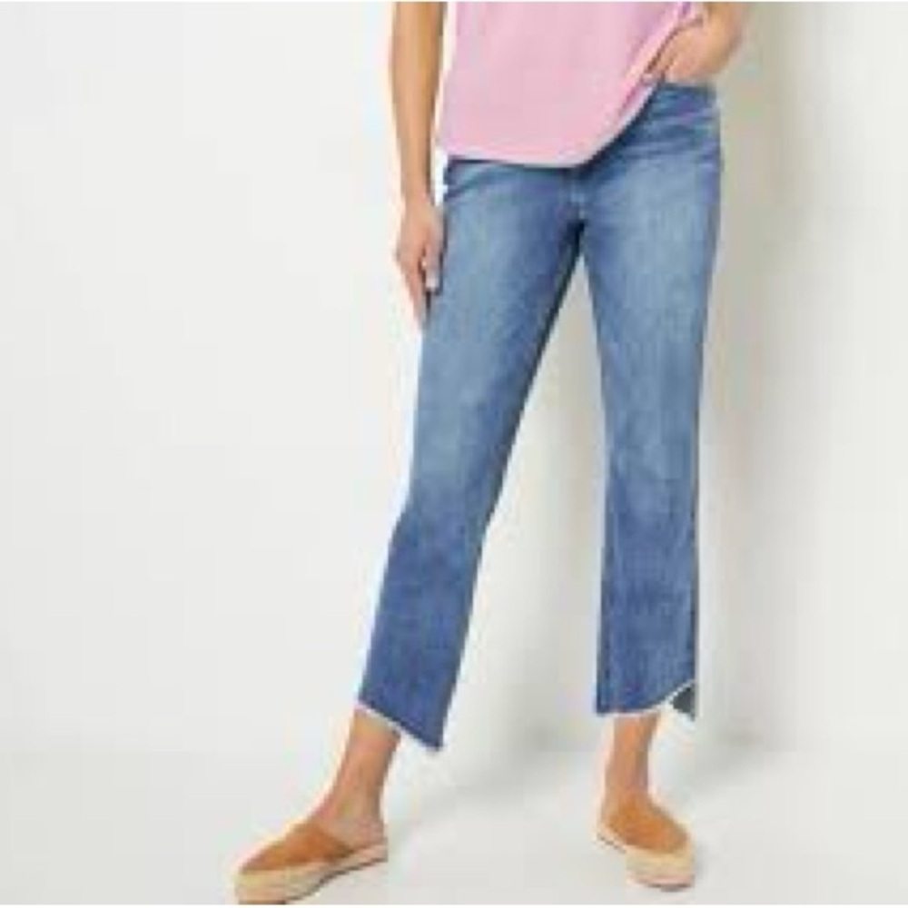 Candace Cameron Bure Blue Ankle Cropped Jeans